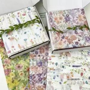 10pcs 티슈 페이퍼 스노우 배 종이 선물 포장지 꽃 꽃다발 DIY 수제 결혼식 발렌타인 데이