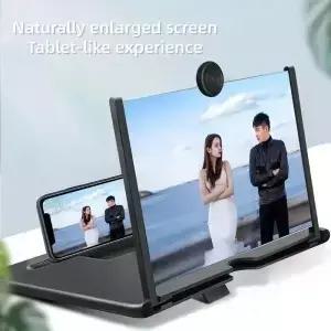 12인치 모바일 폰 확대경 편리한 TV 시청을 위한 가로 방향 사용 눈 보호 풀스크린 확대