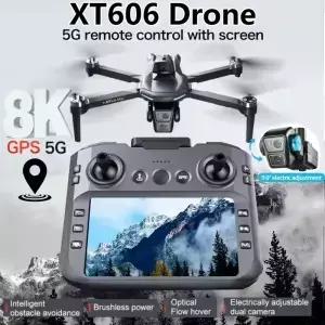 XT606 접이식 드론 4K 듀얼 카메라 5G WiFi GPS 장애물 회피 브러시리스 장시간 비행 FPV RC 쿼드콥터 선물