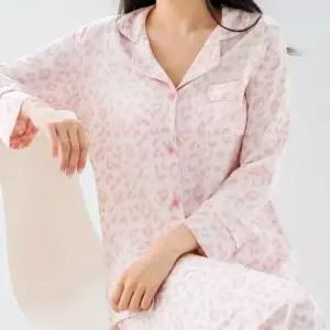 여성잠옷 편한 여름 파자마 긴팔 여름잠옷 홈웨어 잠옷