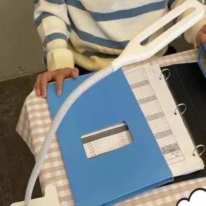 ( )USB 집게 독서등 스탠드 화이트 자바라스탠드 자바라LED 침대조명 휴대용스탠드 침대스탠드 독서실스탠