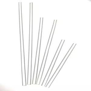 케이크 토퍼 팝이나 막대 사탕을 위한 25pcs 4인치 x 4mm 플랫 클리어 스틱 - 아크릴 플렉시글라스