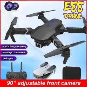 2026 신형 E88 드론 4k HD 듀얼 카메라 FPV 13분 비행 장거리 RC 쿼드콥터 접이식 미니 소년