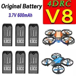 4DRC V8 드론 배터리 3.7V 600MAH 4DV8 쿼드콥터 RC 항공기 예비 교체 액세서리 부품