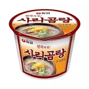 큰컵라면 농심 사리곰탕 111g 8개