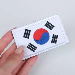 자수패치 태극기 마크 국기 와펜 배지 태극기와펜-WFOB35X