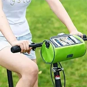 방수 자전거 핸들 가방 스마트 자전거 프레임 가방 휴대폰 수납-WFOB7NV