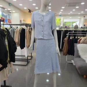 꼼빠니아트위드 정장 치마 CAFU5WTS200_DG