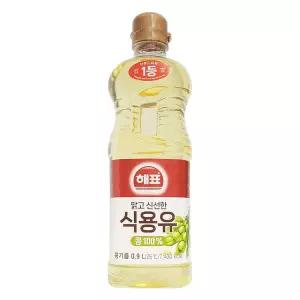 해표 맑고 신선한 콩 식용유 대두유 0.9L X 1개