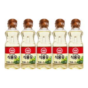 해표 맑고 신선한 콩 식용유 대두유 250mL X 5개