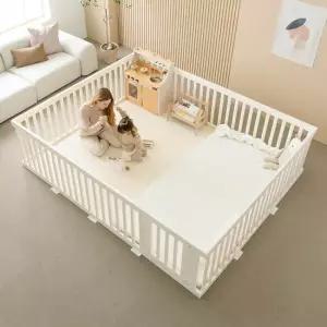 꿈비 도어형 더블원피스 하이가드 베이비룸 가드세트 16p 양면이중코팅매트+가드) 292x252