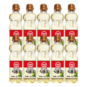 해표 맑고 신선한 콩 식용유 대두유 0.5L X 10개