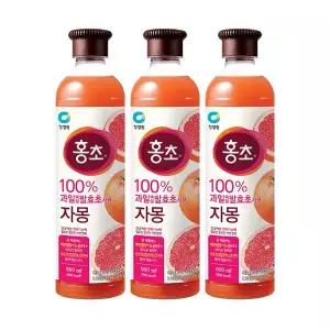 청정원 홍초 자몽(기능성) 900ml, 3개