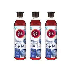 청정원 홍초 블루베리 900ml, 3개
