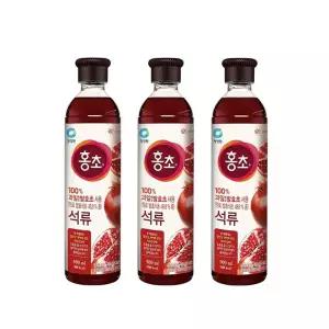청정원 홍초 석류 900ml, 3개