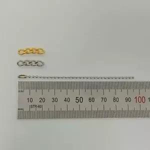 고품질 라쿠파스 볼체인 커브체인 키링 연결 부자재 레진 (WFGF63V)