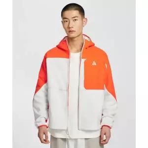 나이키 NIKE ACG 울프 트리 플러스 풀집 후드 미드 레이어 M - 세이프티 오렌지:포톤 더스트:비비드 퍼플: