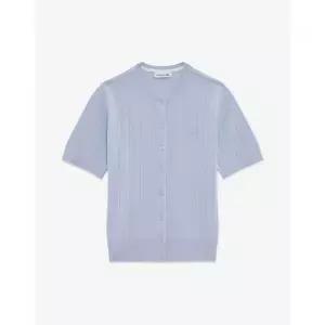 라코스테 LACOSTE 여성 포인텔 반팔 가디건 AF015E-56G J2G AF015E-56GJ2G 254211