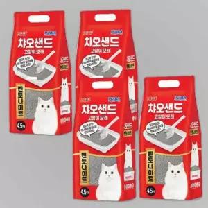 고양이 벤토나이트 모래 4.5kg 4P 탈취 화장실 샌드