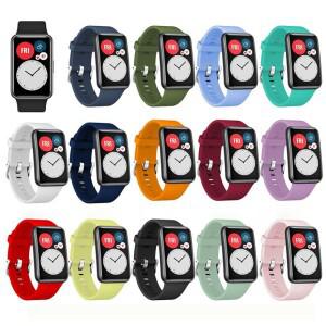 HUAWEI호환 Watch Fit 2 용 스포츠 스트랩 TIA-B09 벨트 도구가있는 기존 Smartwatch 교체 실리콘 밴드