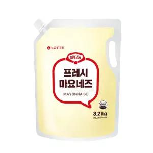 4개입 배송부과 롯데 델가 프레시 골드 마요네즈 3.2kg 스파우트팩