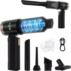 GcdPai 자동차 진공청소기 휴대용 무선 18000PA 고출력 LED 조명이 있는 미니 충전식 홈 오피스 키보드