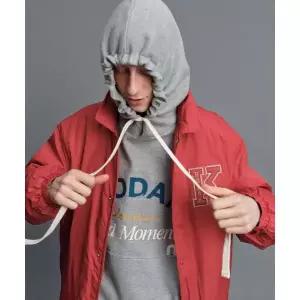 브랜드정품 코닥 KODAK 골드모먼트 빅로고 후드 티셔츠 M.GREY 165928