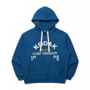 브랜드정품 코닥 KODAK 골드모먼트 빅로고 후드 티셔츠 BLUE 165977
