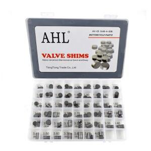 [호환품]AHL 208pcs 바이크 오토바이 엔진 부품 조정 가능 밸브 패드 심 9.48mm 완전 키트 캠 1.2 ~ 4.0