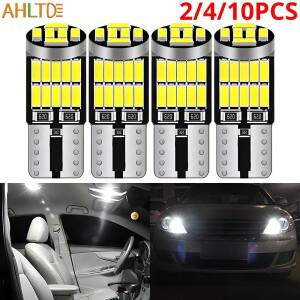 2410개 자동차 방향지시등 T10 W5W 194 4014 26SMD LED 캔버스 고휘도 번호판 전구 실내 돔등 12V