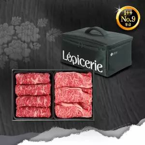 [롯데백화점]청풍명월 1++9등급 한우 투뿔넘버9 소복로스4호세트(0.6kg, 각300g 등심+채끝)