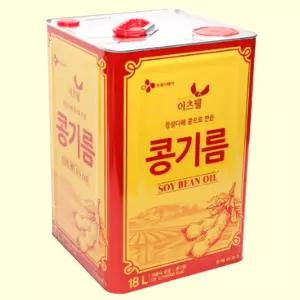 이츠웰 콩식용유 18L 대용량 콩기름 업소용