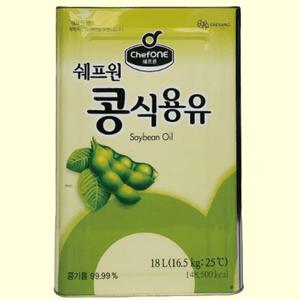 청정원 대상 쉐프원 콩식용유 18L 업소용 대용량