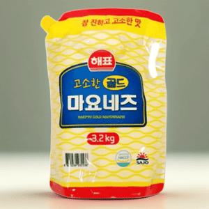 해표 마요네즈 파우치 3.2kg 4개 대용량 업소용