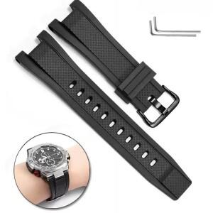 카시오 G-SHOCK 시계줄 스트랩 GST-S100 S110 S300 B100 실리콘 밴드 남성용 스트랩 26 x 14mm
