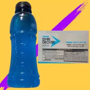 파워에이드 355ml x 20개 파워웨이드 스포츠 이온 음료 무라벨 (1srr)