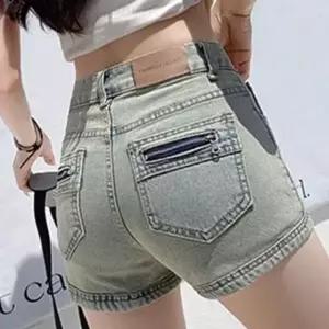 해변룩 데님 예쁜 숏팬츠 청 코디 여성 핫팬츠 엉덩이 5WF79F457