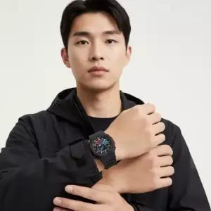 지샥 GA-2100RW-1ADR GA-2100RW-1A) 빅페이스 디지털 아날로그 팔각 스포츠 군인 무지개 남성 우레탄시계