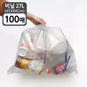 분리수거함 휴지통비닐봉투 (50X60Cm) 30L 100매