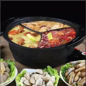 분할 업소용 다용도 칸막이 냄비 반반냄비 샤브샤브 훠궈