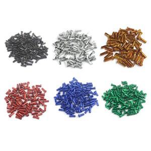 50pcs MTB 휠 스포크 니플 금속 14G 2mm 스포크 니플 산악 자전거 사이클링 교체 부품 자전거 부품