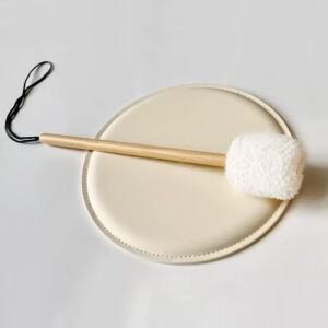 전문 Gong 말렛 사운드 힐링 심벌즈 Gong 해머 단단한 나무 손잡이 운동 막대 말렛 요가 타악기 액세서리