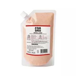 폰델리 명란마요 스프레드 1kg 명란 18 함유 업소용 바게트 소금빵 베이커리 소스