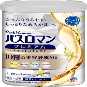 배스 로만 목욕 소금 보습 스킨 케어 바닐라 플로럴 향 600g 흐린 피부 약용 파우더