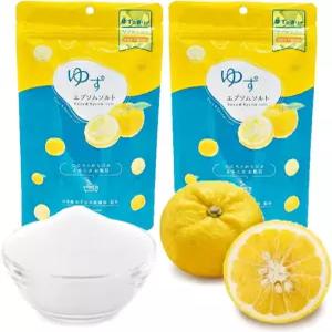 시무라 엡섬 소금 유자 향 목욕 338온스 000g x 2 일본산 무첨가물 천연 마그네슘 블렌드