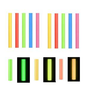 글로우 인 더 다크 핫 스틱 넥스 60팩 야광 미니 레드 블루 그린 옐로우 건 4인치 길이 x 0 27인치 직경 제작 할로윈 크리스마스 장식 DIY용