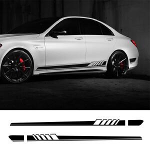 자동차 스티커 라인 데칼 메르세데스 벤츠 W205 W212 GLC CLA GLA AMG C180 C200 C63 쿠페 C43 튜닝 액세서