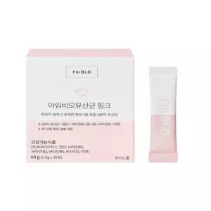 아임비오유산균 핑크 (월) 여성 질유산균 유래 아연 엽산 비타민 영양제