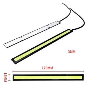 2x 범용 자동차 라이트 바 17cm 방수 Led Cob 스트립 경주용 주간 주행등 NEW