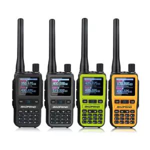 2개/팩 바오펑 UV-5R 미니 듀얼 밴드 PTT 무전기 5RINI 에어 수신 5W 컴팩트 VOX F 아마추어 라디오 타입-C